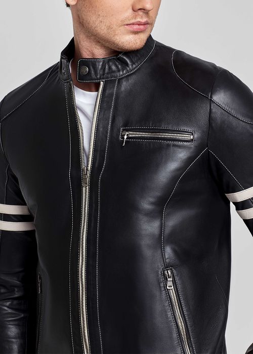 CASACA DE CUERO ESTILO RIDER