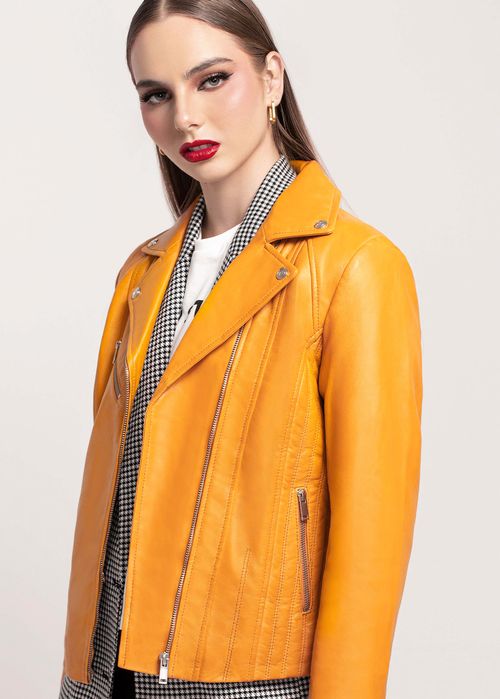 CASACA BIKER COLOR ENTERO