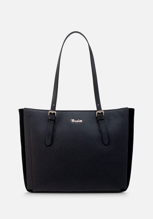 CARTERA COMBINADA EN CUERO Y GAMUZA