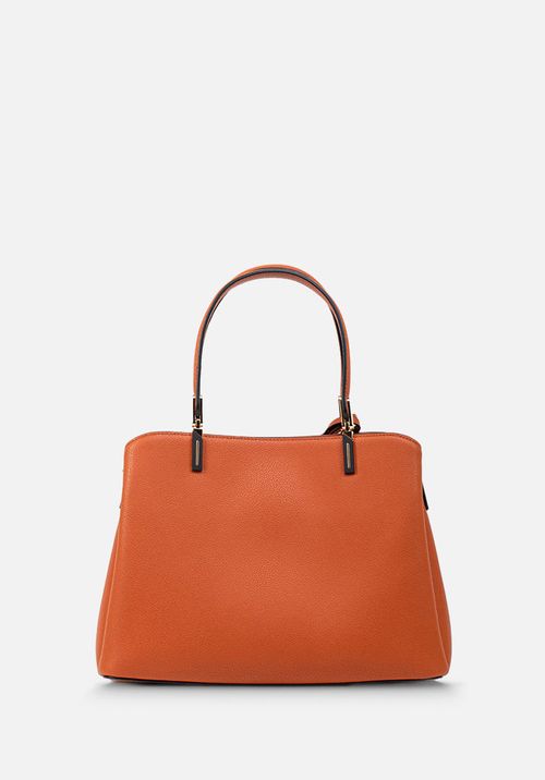 CARTERA DE MANO EN CUERO GRABADO