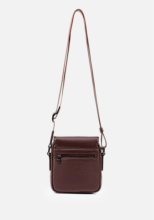 MORRAL PEQUEÑO EN CUERO GRABADO