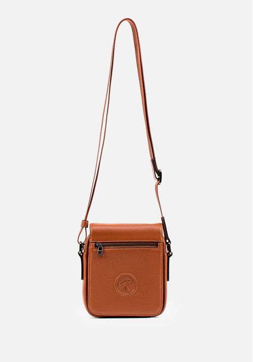MORRAL PEQUEÑO EN CUERO GRABADO