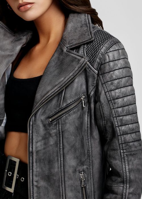 CASACA BIKER ESTILO VINTAGE