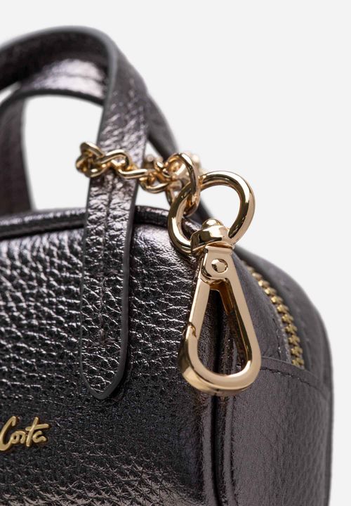 CHARM CUERO MINI BAG METALLIC